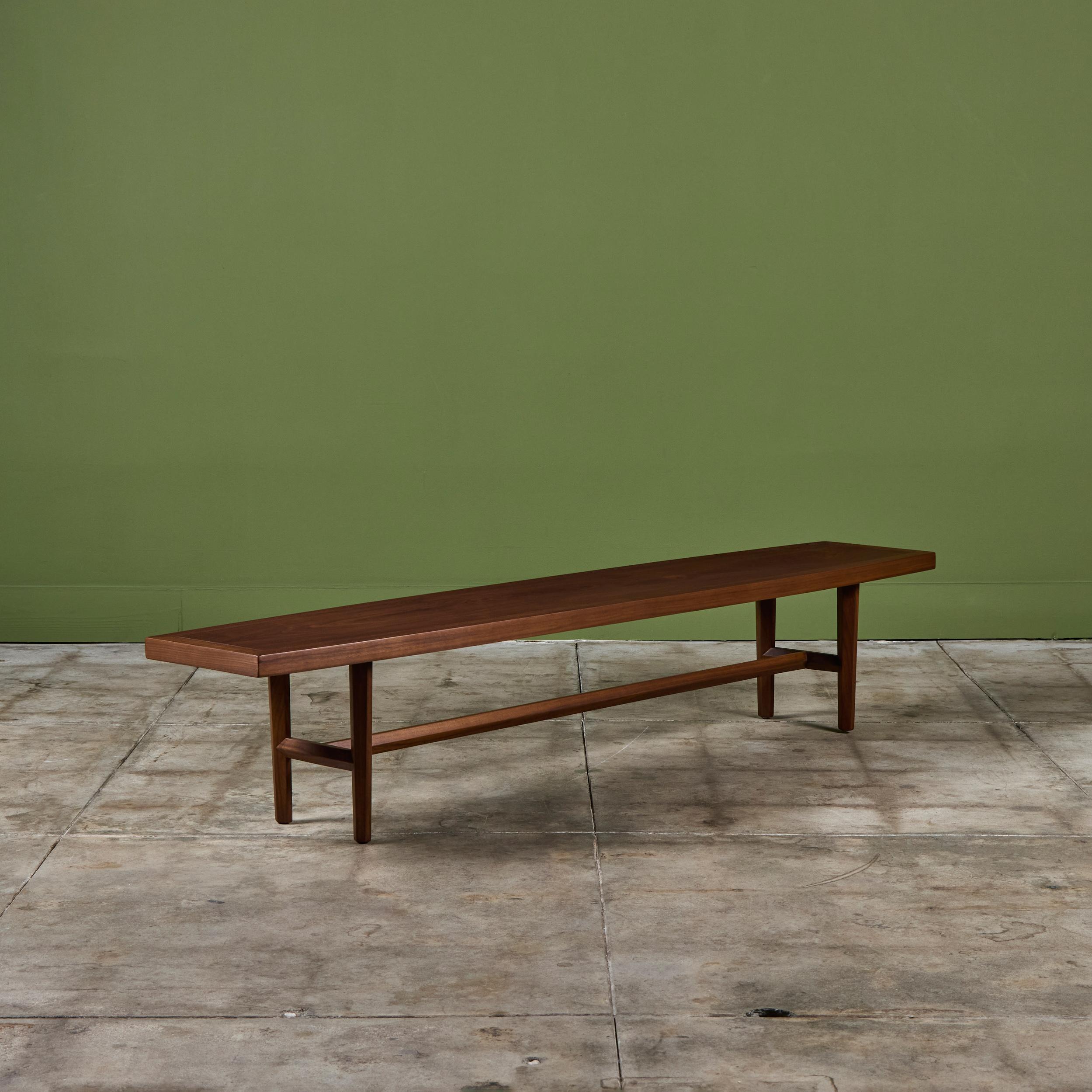 American Widdicomb Walnut Coffee Table For Sale
