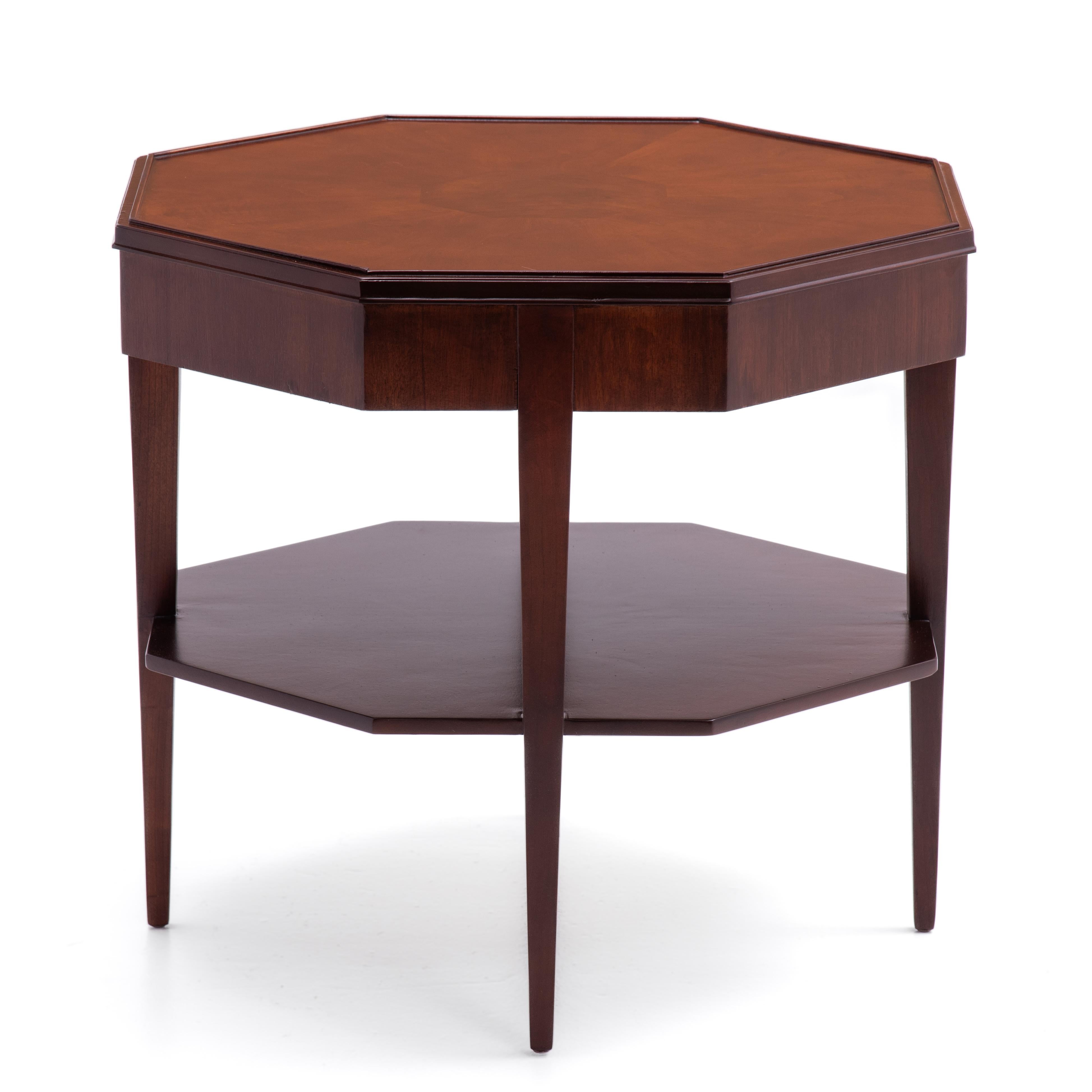 Widdicomb Walnut Octagon Lamp Side Lamp Table 1950s For Sale 4
