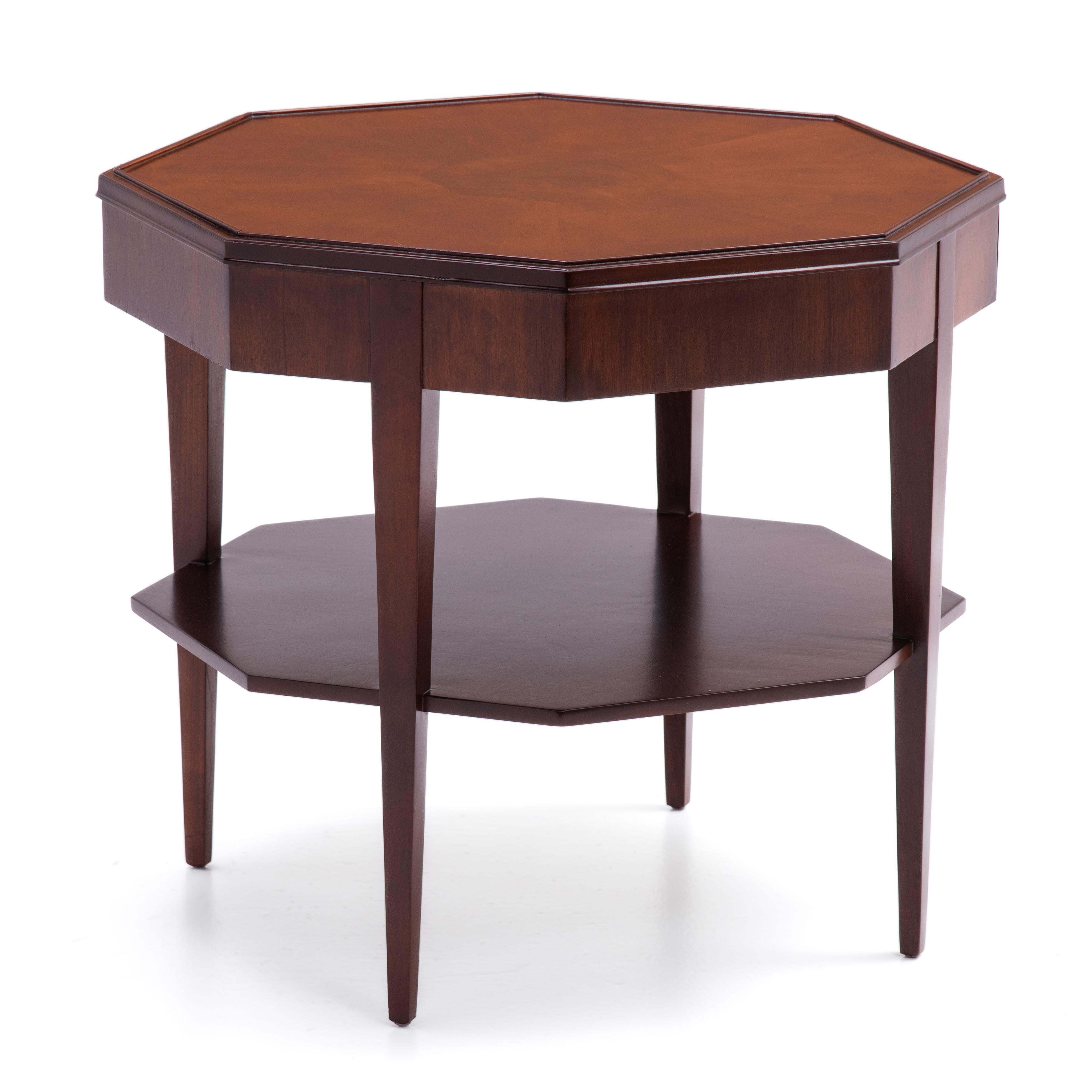 Widdicomb Walnut Octagon Lamp Side Lamp Table 1950s For Sale 5