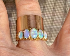 Wide 15 kt Gold Wide Victorian Australian Cigar Band by Johnson and Simonsen