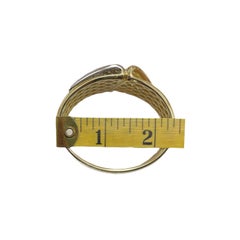 Wide 18k Yellow Gold & Diamond Bangle Bracelet