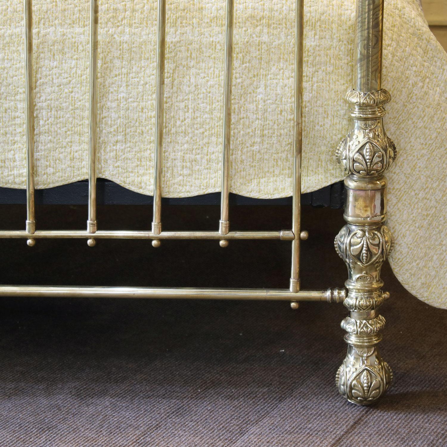 Wide All Brass Antique Bed MSK64 1