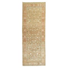 Large tapis de couloir persan ancien Malayer