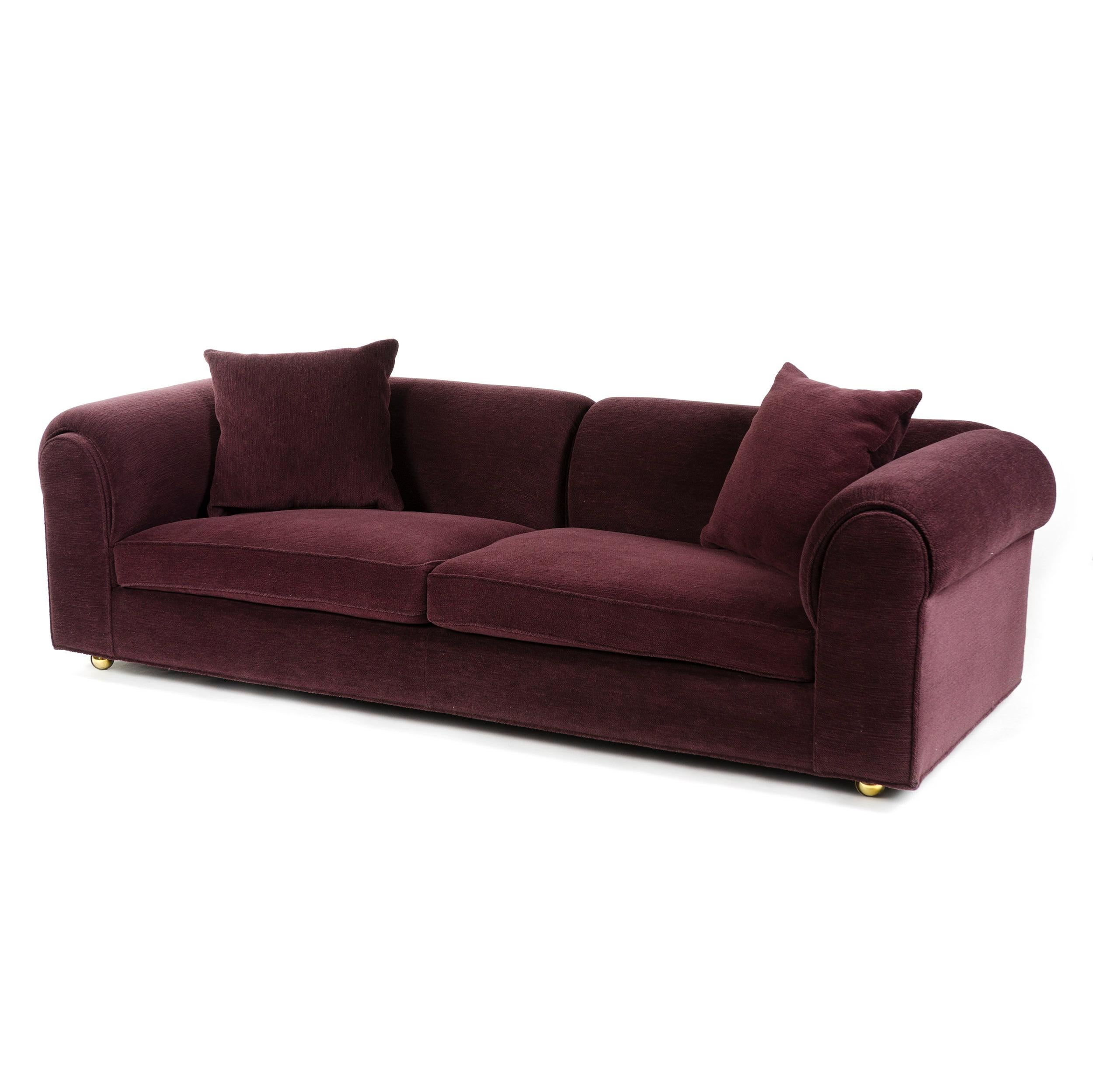 Mid-Century Modern Wide Arm Sofa by Edward Wormley