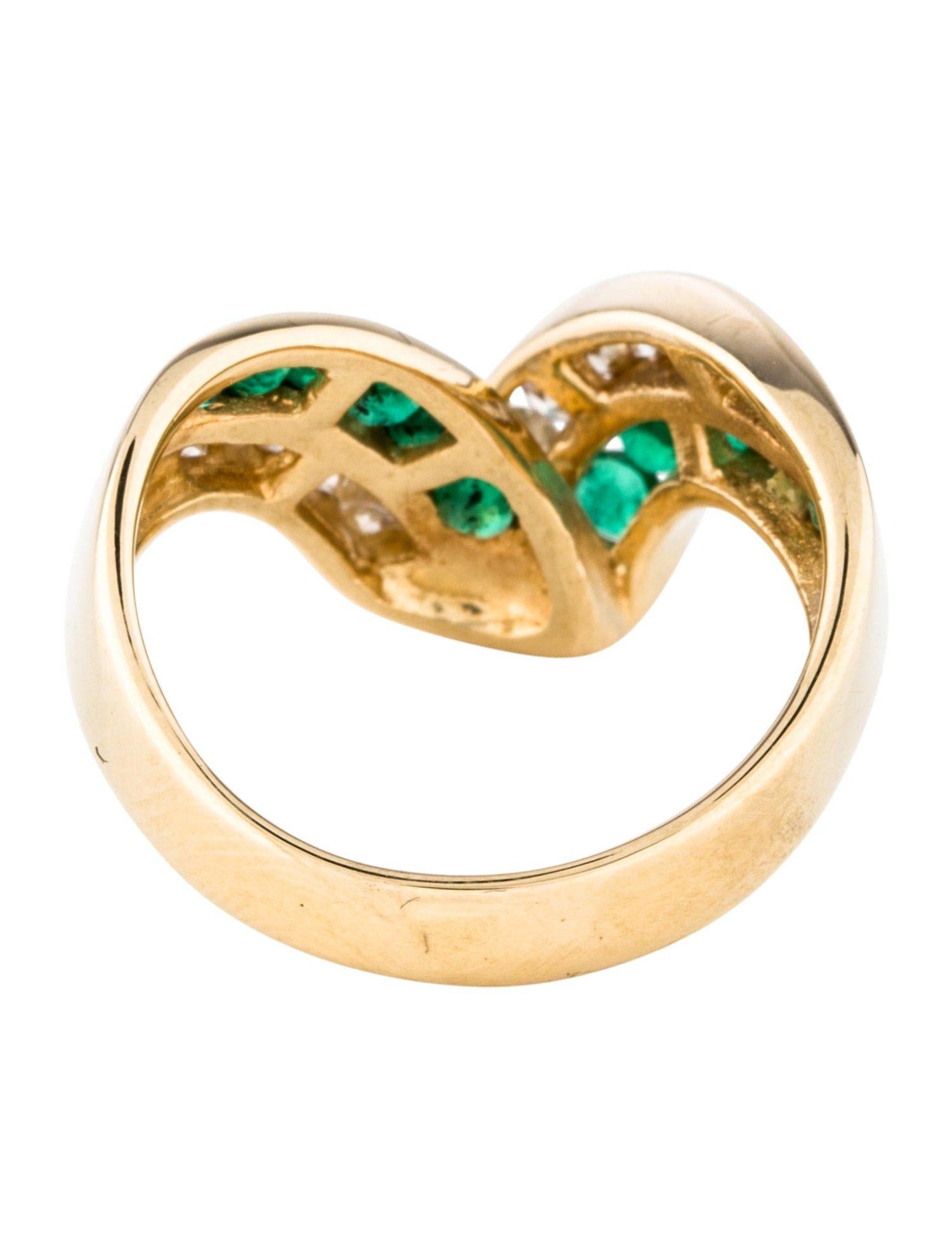 wide band emerald ring