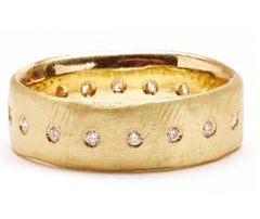 Wide Band with Diamonds