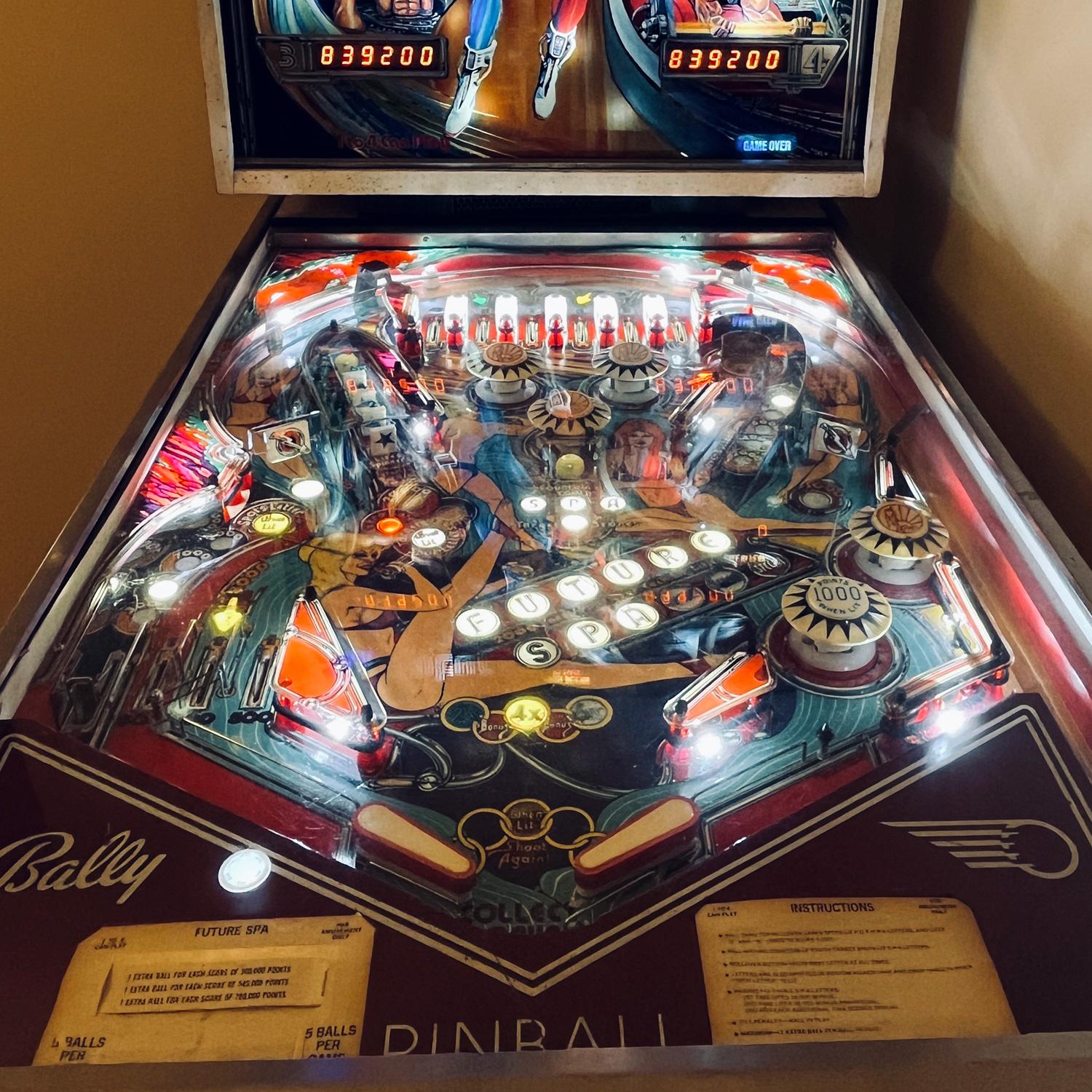 Wide Body Future Spa Pinball Machine by Bally For Sale 1