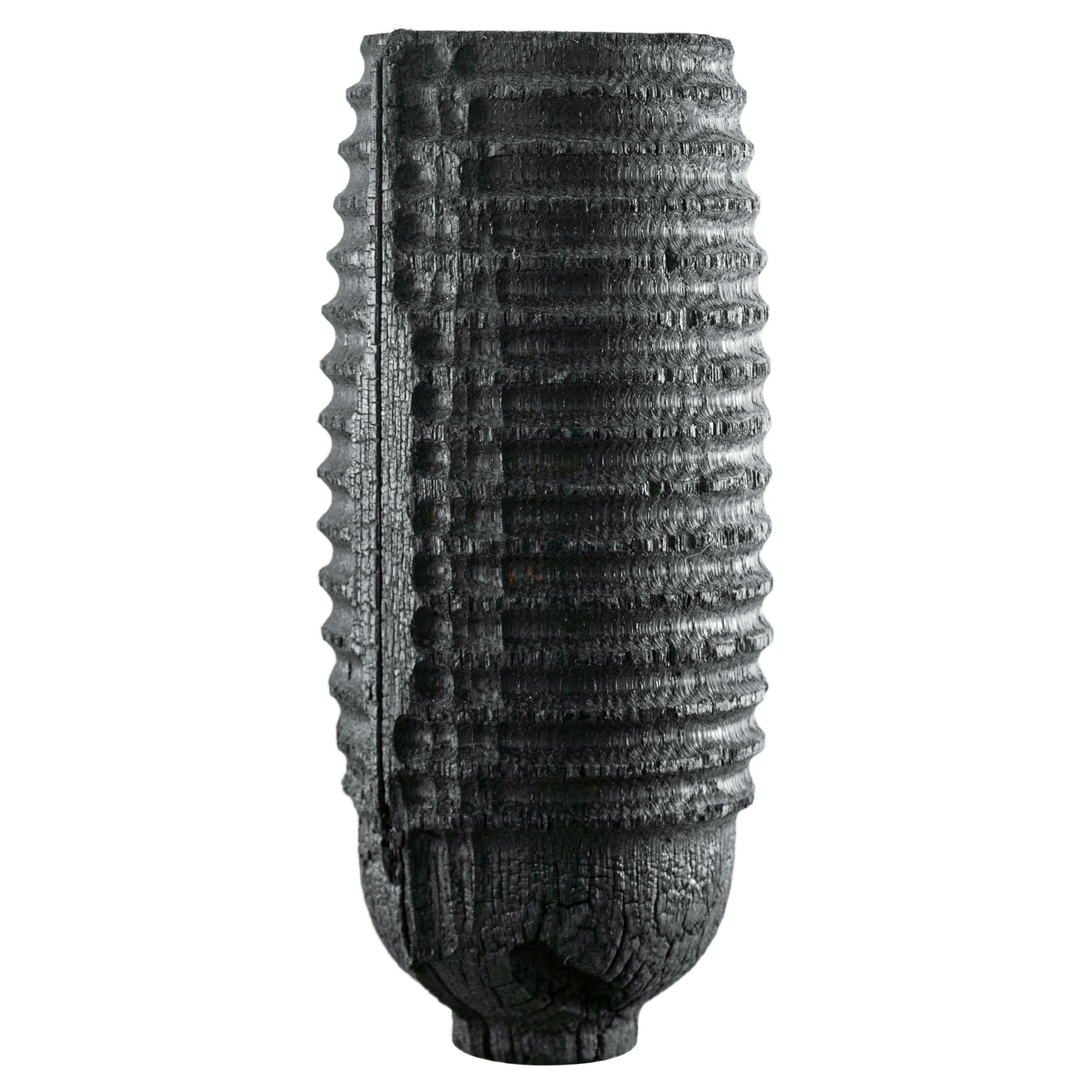Wide Burnt Vase by Daniel Elkayam