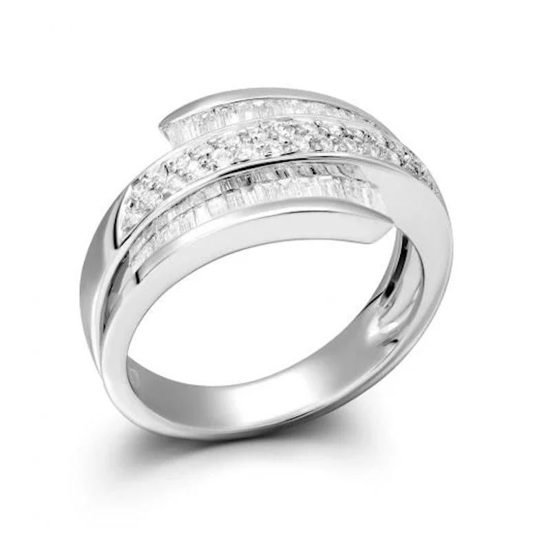 Breite Coctail Diamant Weißgold 18K Ring für Sie im Zustand „Neu“ im Angebot in Genève, GE