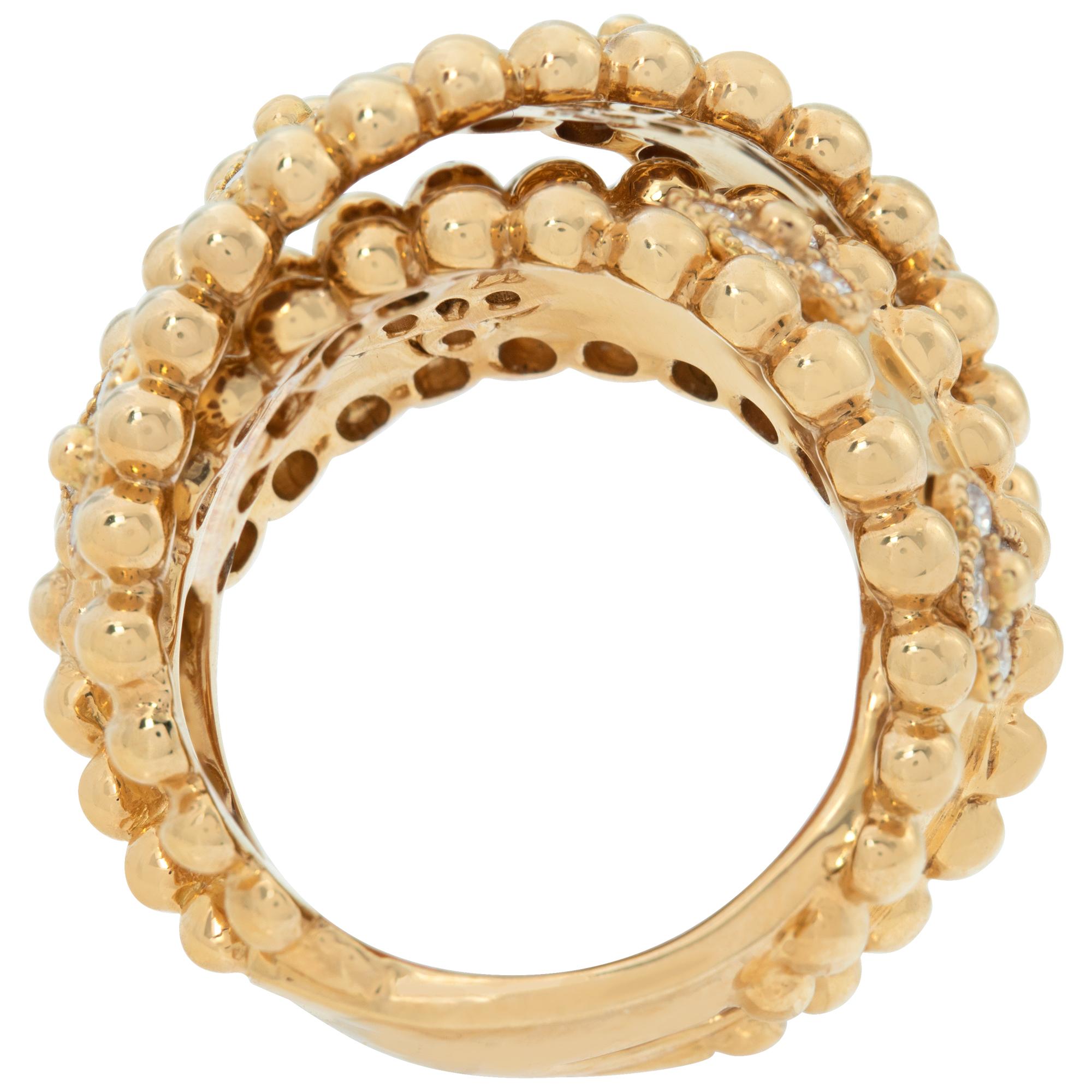 Women's Wide crossover ring w/ 