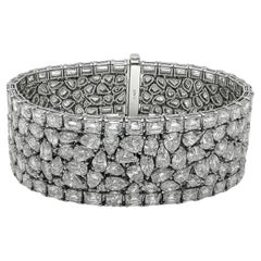 wide diamond bracelet