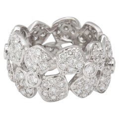 Wide Diamond Flower Band