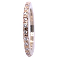 Wide Diamond Full Eternity Ring Set with 0.30ct of Diamonds in 18ct Yellow Gold