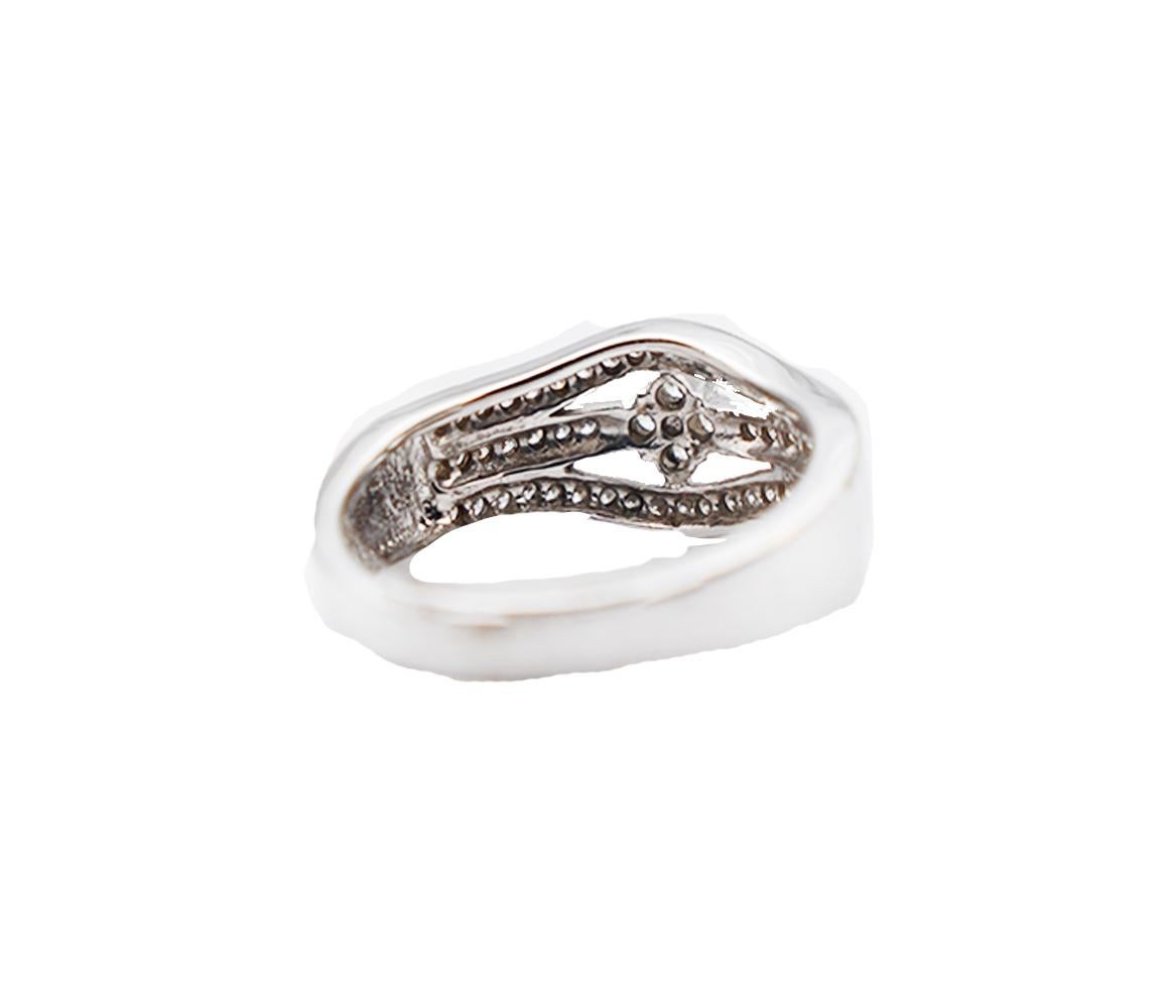 3.5 carat diamond ring on hand