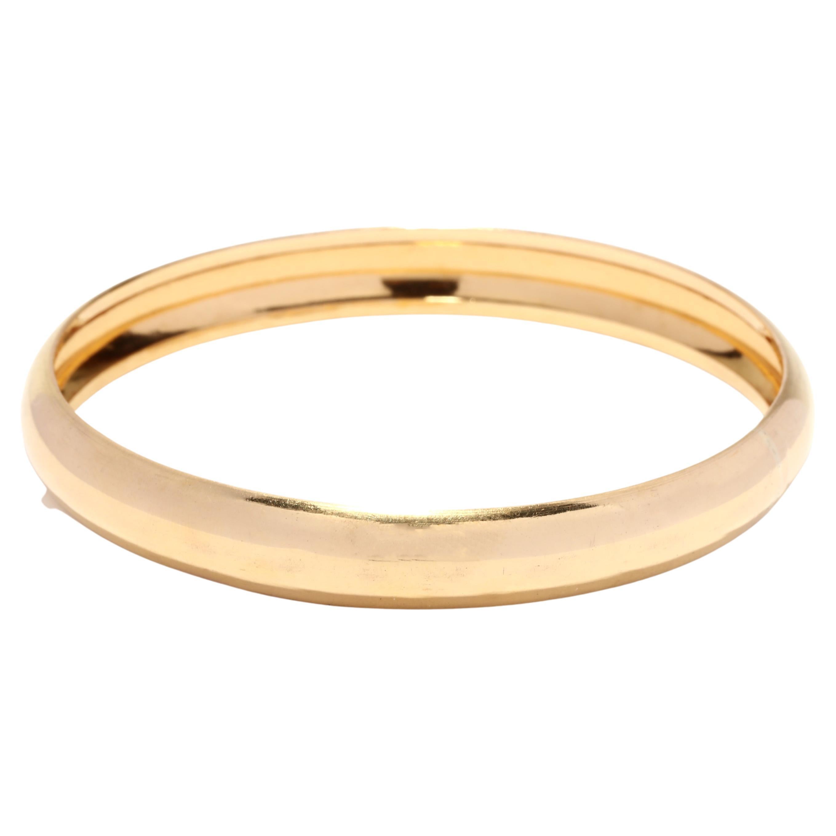 Michael Good Gold Wide Twist Bangle Bracelet at 1stDibs