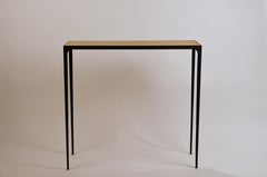 Wide 'Esquisse' Natural Parchment and Wrought Iron Console by Design Frères