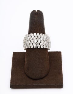 Wide Flexible Diamond Band