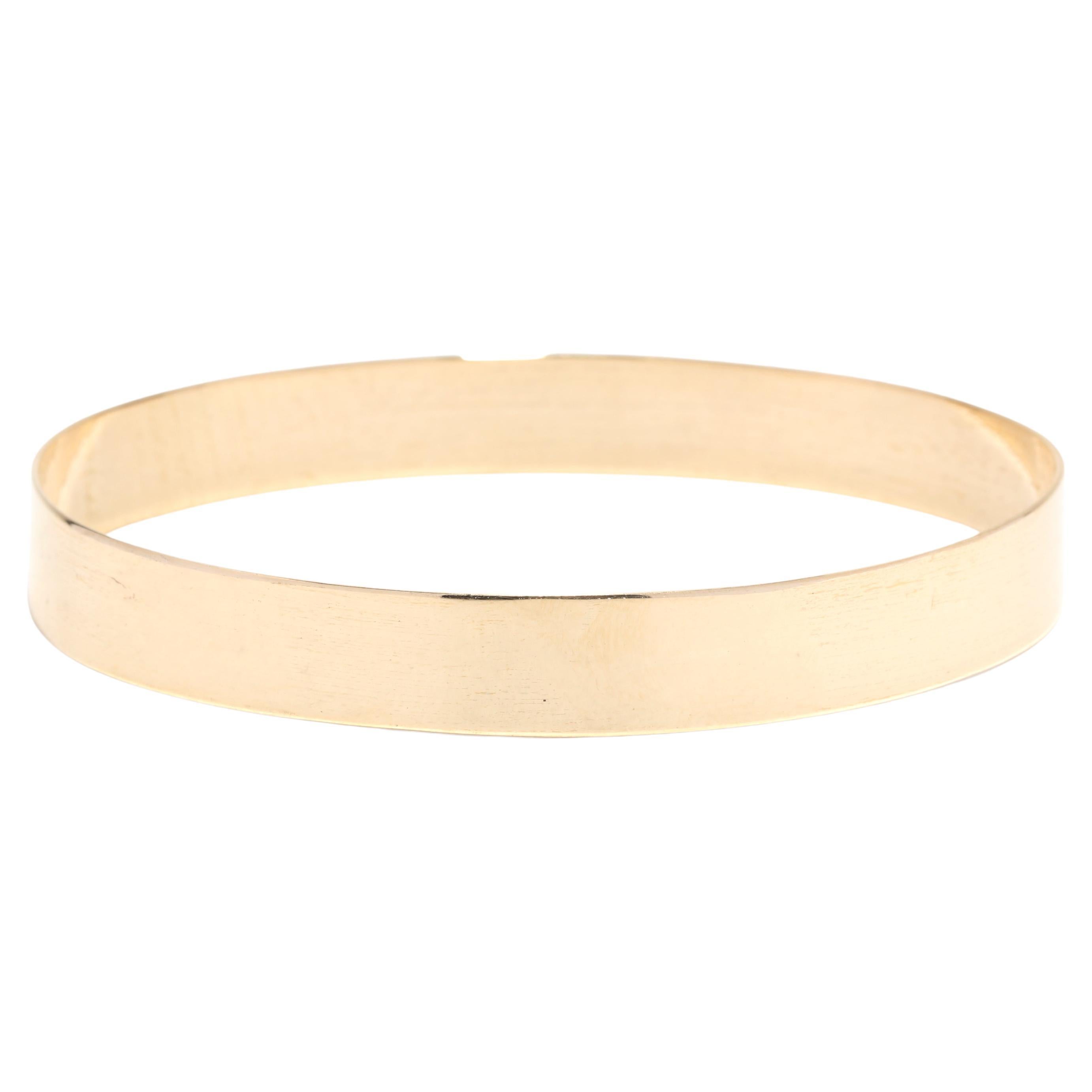 Curata Italian 14k Two Tone Gold Love Knot Hinged Stackable Bangle ...
