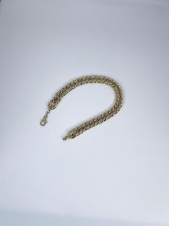 Wide Gold Bracelet 14KT yellow gold modern bracelet