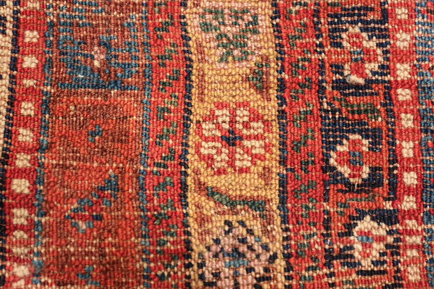 Wool Antique Tribal Persian Serebend Runner Rug. 6' 3
