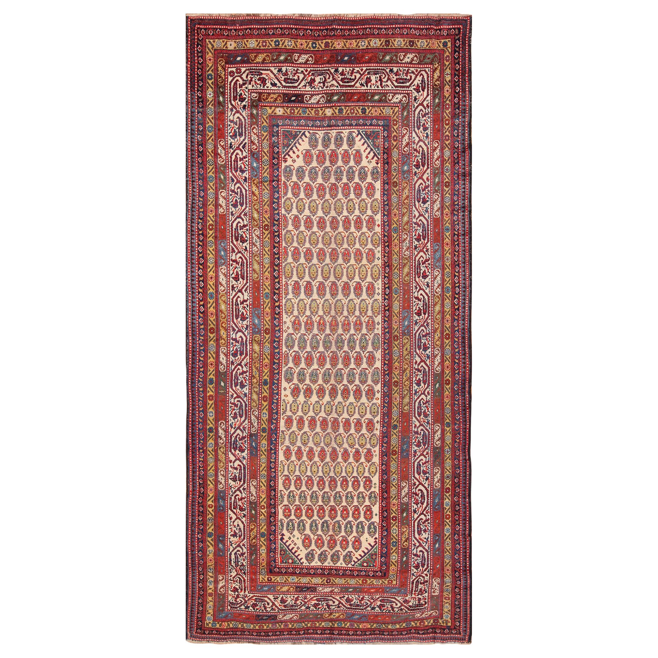 Antique Tribal Persian Serebend Runner Rug. 6' 3" x 13' 6" 