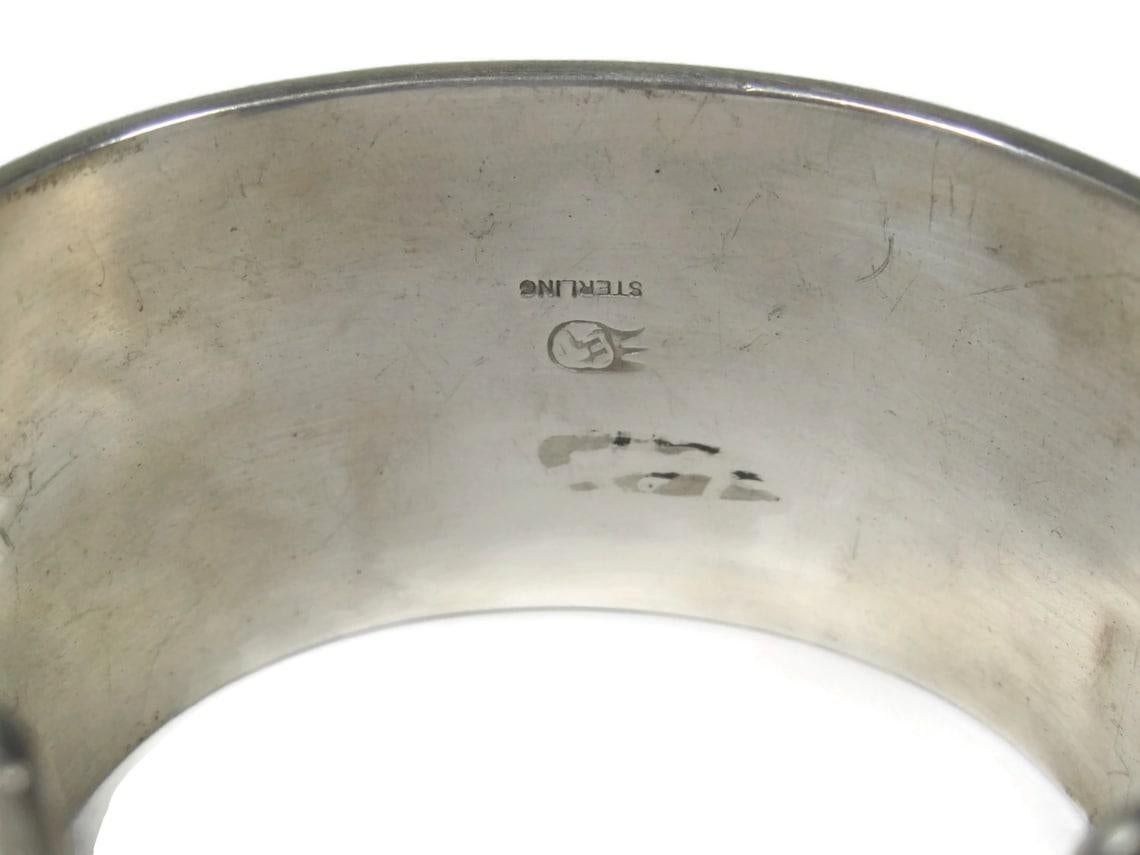 Breites Hopi Sterling Manschettenarmband (Indigene Kunst (Nord-/Südamerika))