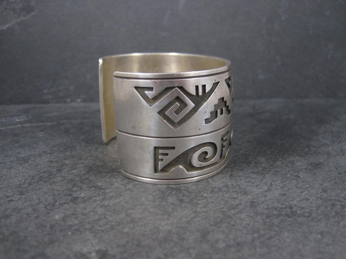 Breites Hopi Sterling Manschettenarmband 2