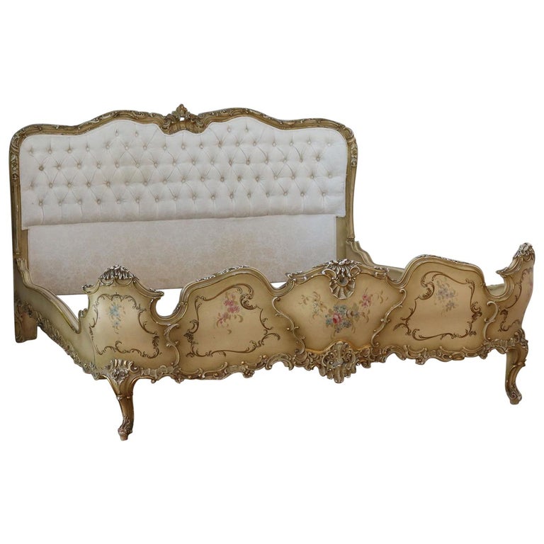 Wide Italian Painted Bed at 1stDibs italian beds for sale