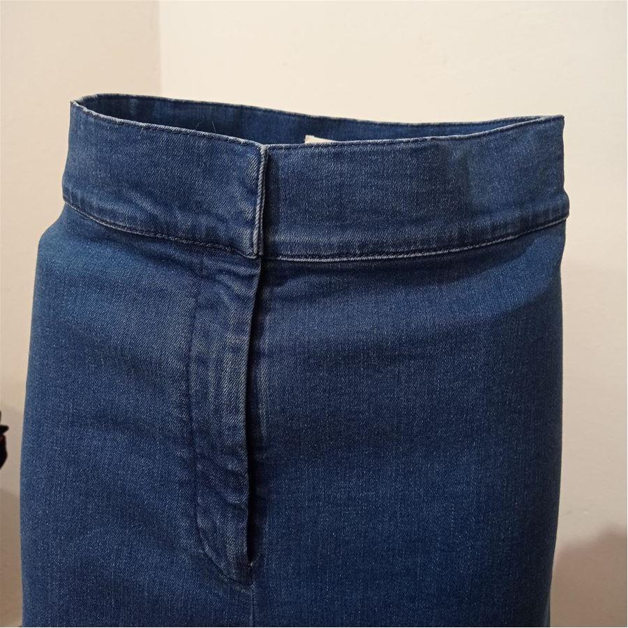 Sara Battaglia Wide jeans size 44 In Excellent Condition In Gazzaniga (BG), IT