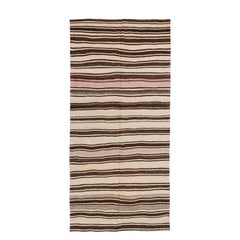 Wide Kilim Runner from Konya, Central Anatolia, Turkey, Mid-20th C