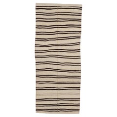 Wide Kilim Runner from Konya, Central Anatolia, Turkey, Mid-20th C