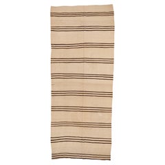 Wide Kilim Runner from Konya, Central Anatolia, Turkey, Mid-20th C