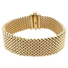 Bracelet large en or jaune 18 carats