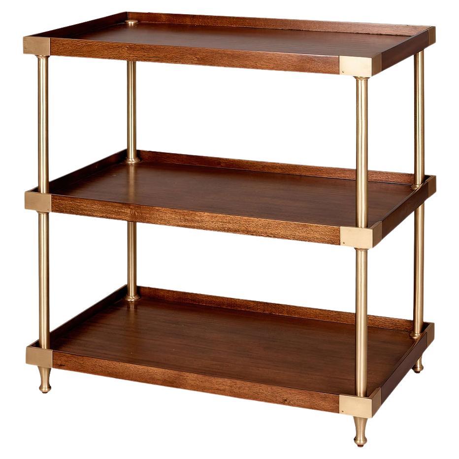 Etagere large et moderne de style Campaigner en vente