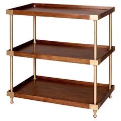 Wide Modern Campaign Style Etagere