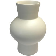 Wide Neck Fine Ceramic Large Vase, Italy, Contemporary