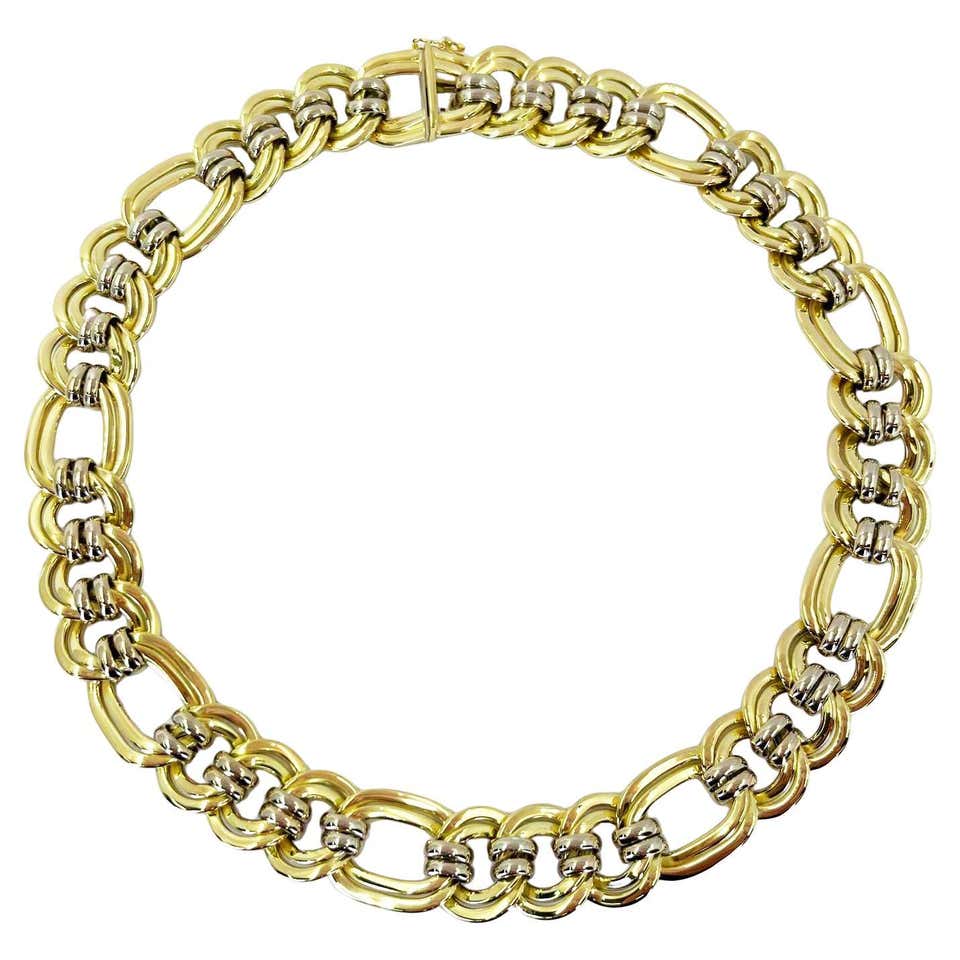 Two Tone Polished Gold Chain For Sale at 1stDibs | madalus, 5180551 ...