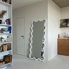 Wide Organic Hall Wall Wood Mirror - Hvyli 16 Designed by Ivan Voitovych