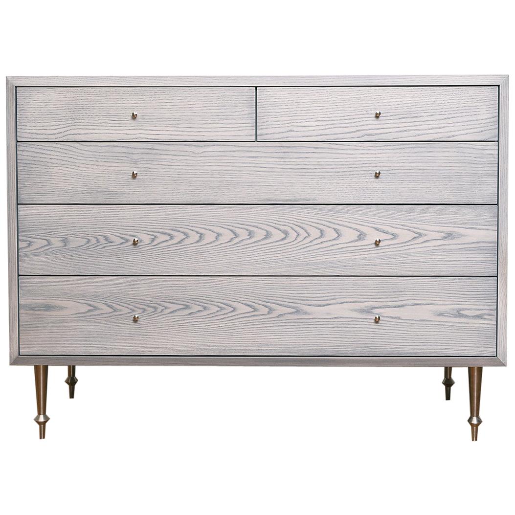 Wide Pacific Dresser with Greywashed Finish by Volk