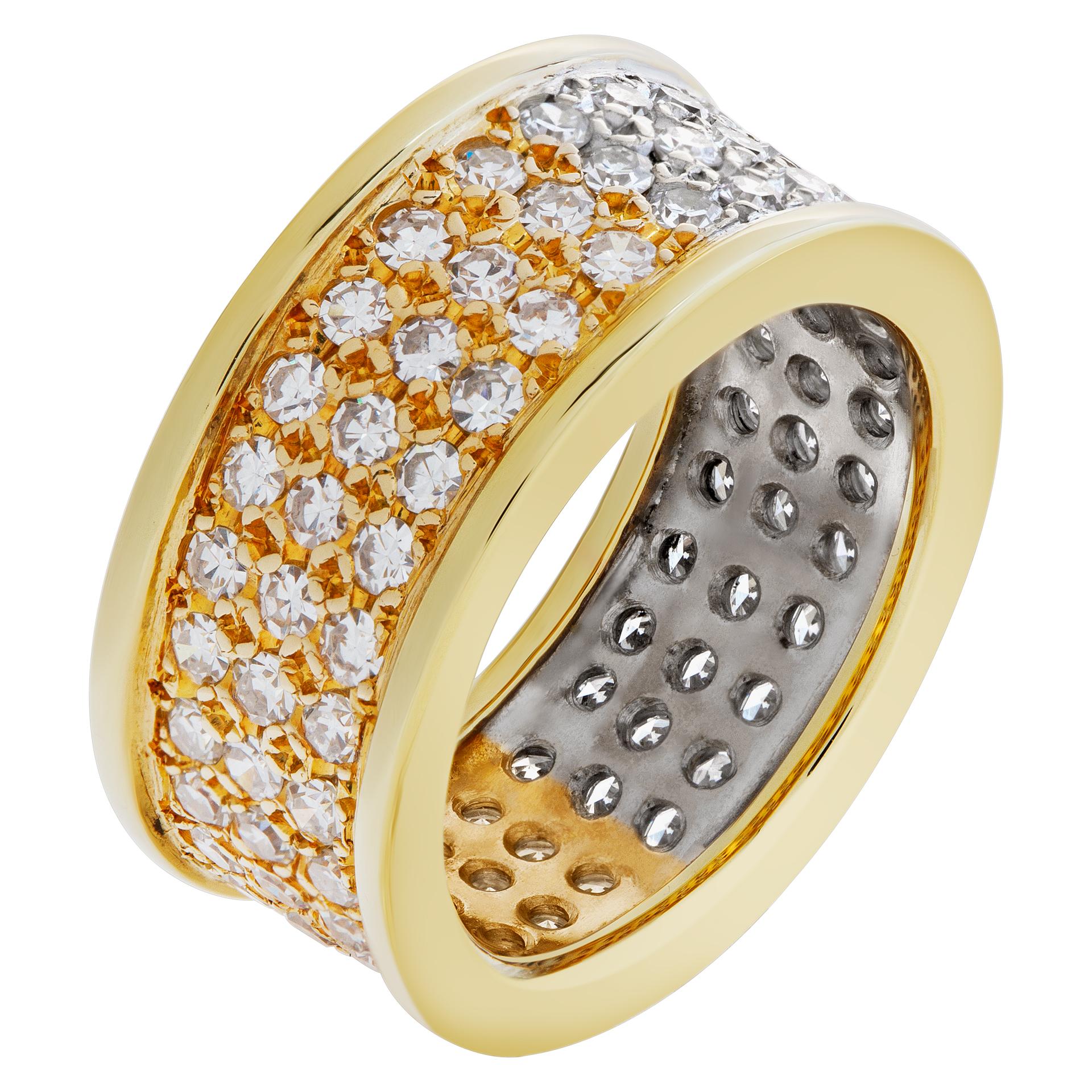 wide pave band