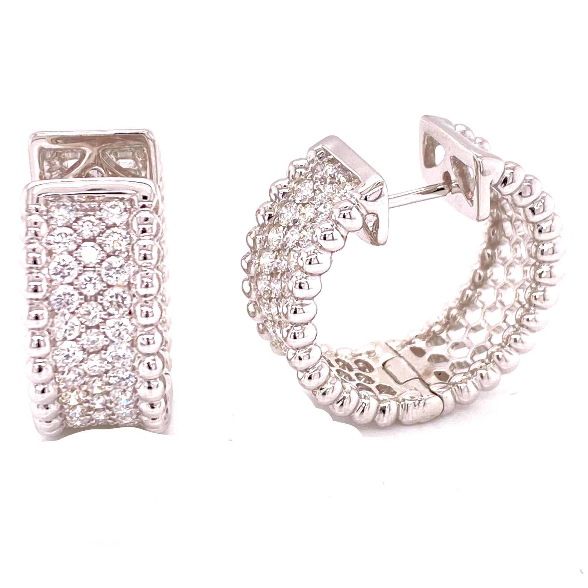 white gold earrings