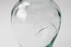 Vase italien en verre soufflé vert pâle Rosenthal des années 1970