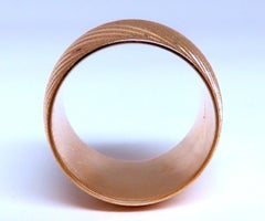 Wide Solid 16mm Band 14kt Gold Ring 9.5*