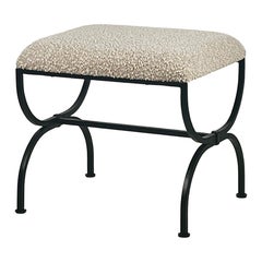 Wide 'Strapontin' Stool by Design Frères, in COM