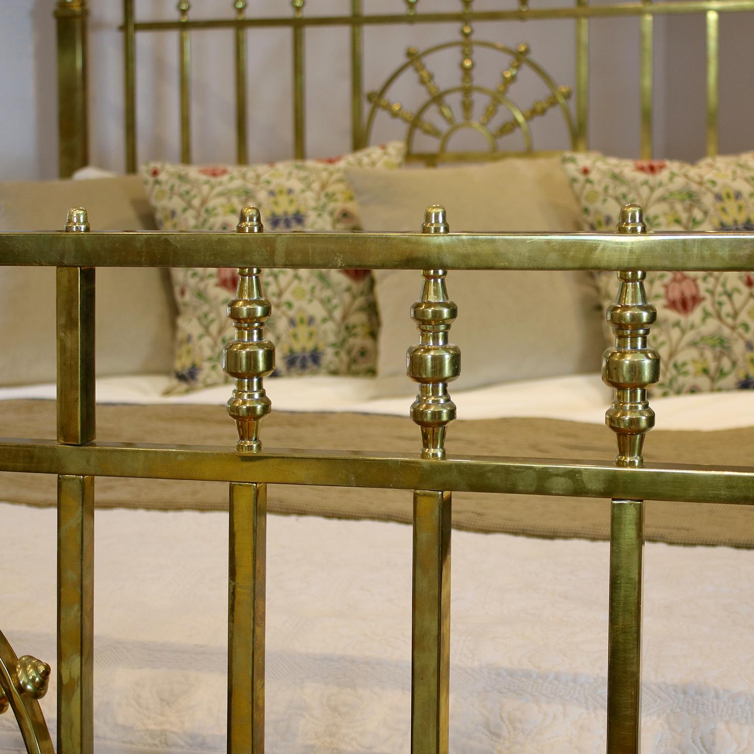 victorian antique brass bed