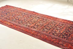 Wide Vintage Runner with Fruit Punch and Charcoal-Indigo-Black Design All-over