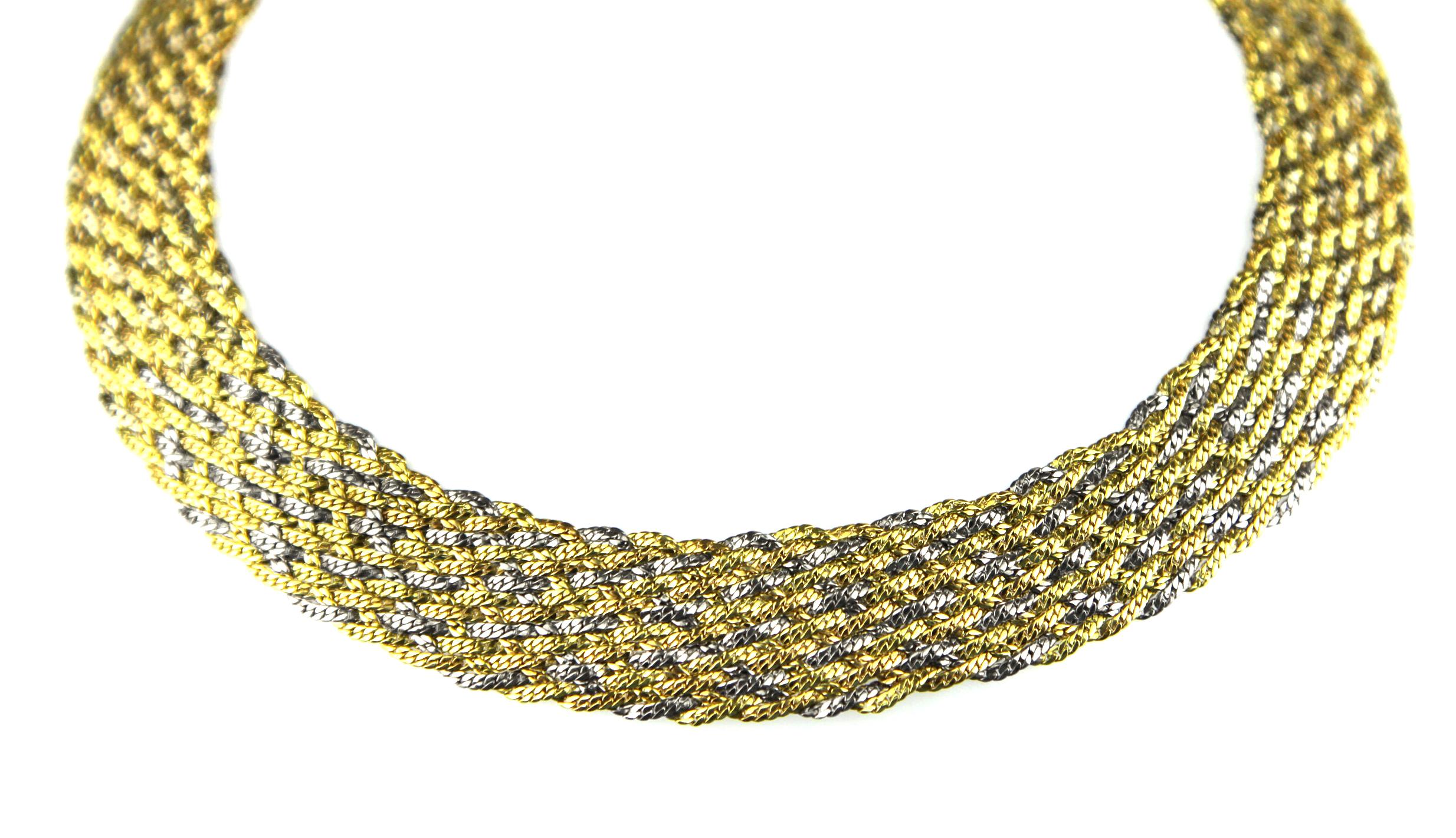 thick flat gold chain