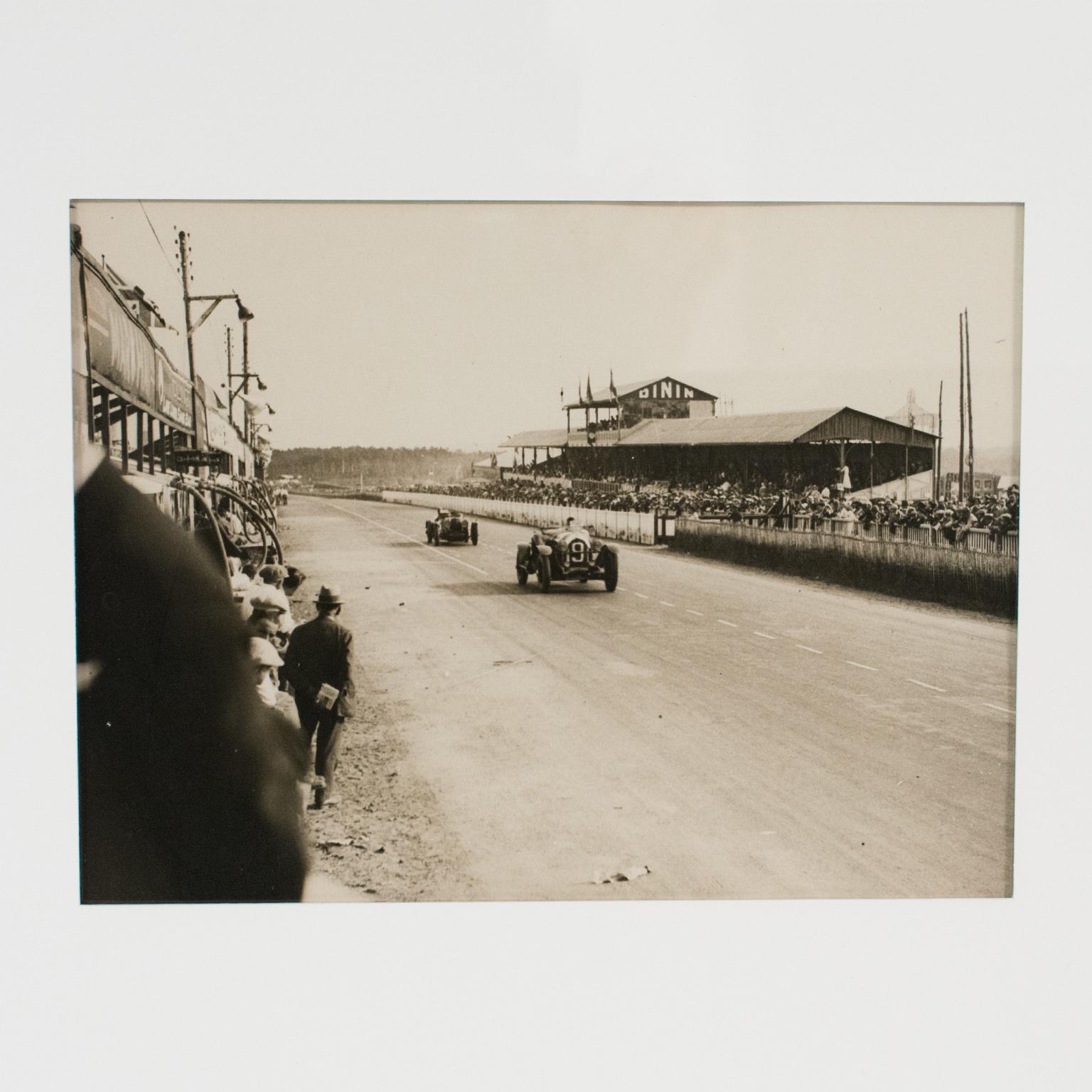 1920s Car Race in France - Silver Gelatin Black and White Photography Framed 3