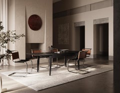 WIDEN Contemporary Extendable Oak Dining Table with Sculptural Minimalist Base
