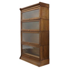 Widman Arts & Crafts Oak 4-Stack Barrister Bookcase Signed C1920